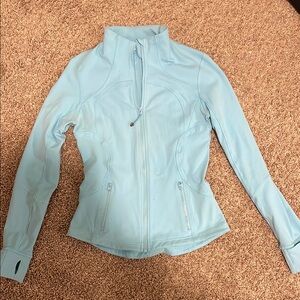 Lululemon light blue athletic zip up jacket, great condition